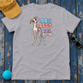 90 Percent Legs 10 Percent Questions Greyhound T-Shirt in Athletic Heather - flat lay