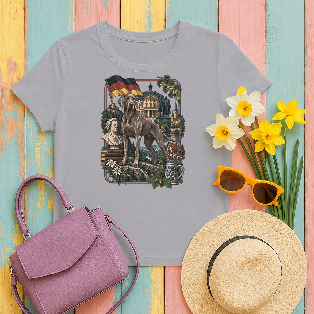 Weimaraner Germany Heritage tee, Athletic Heather