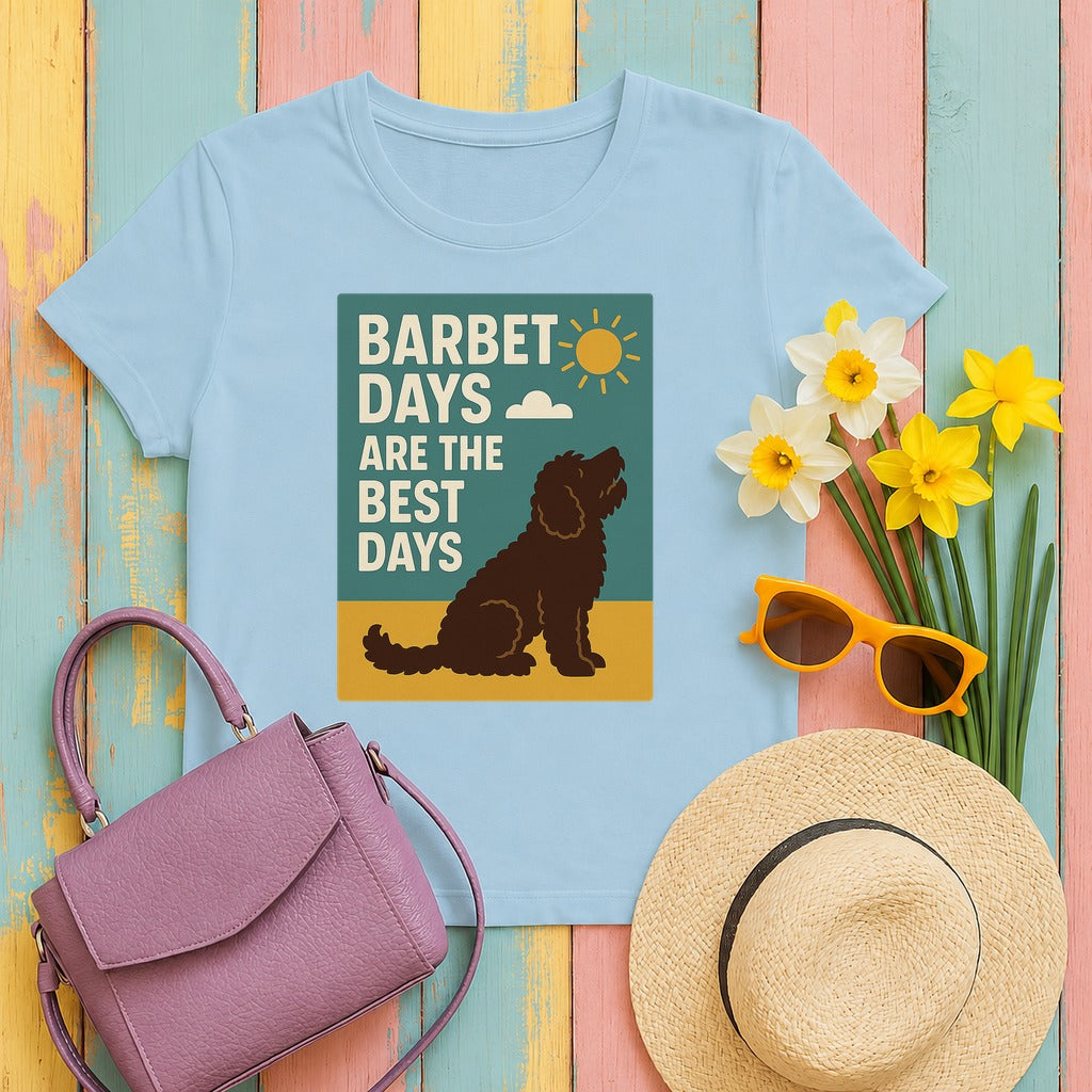 Barbet Days Are the Best Days Tee in Light Blue