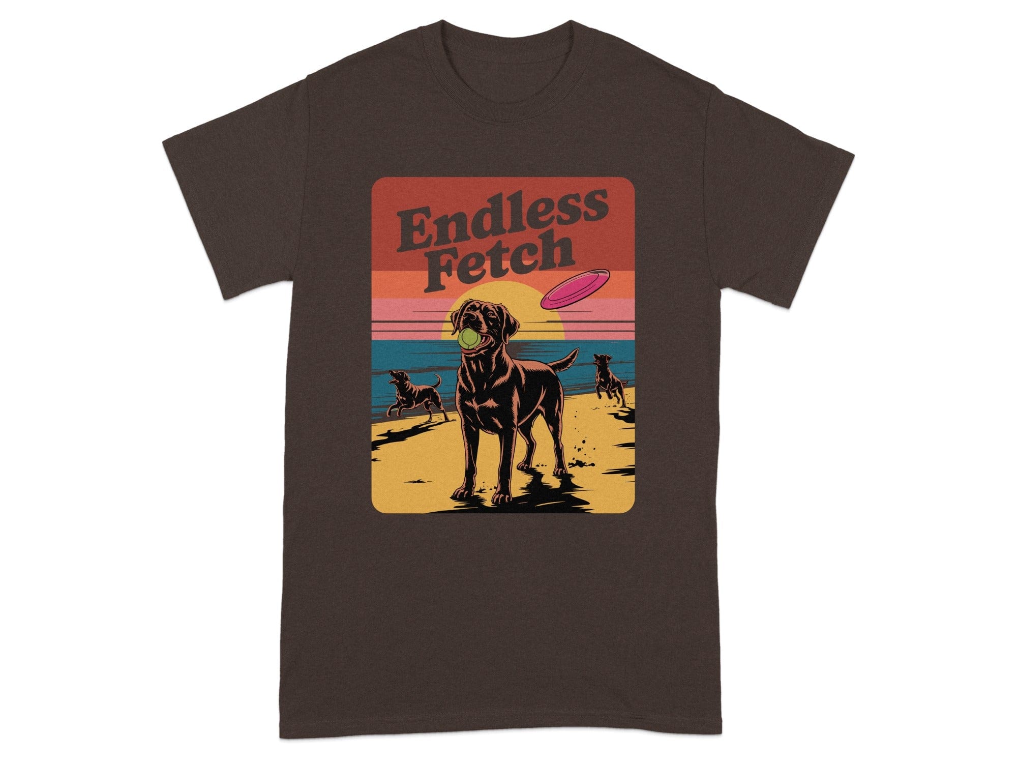 Endless Fetch Retro Style Graphic Dog T-Shirt product type
