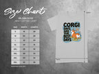 Gildan 5000 size chart with measurements for t-shirt width and length.