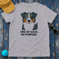 One Of Each On Purpose Australian Shepherd T-Shirt in Athletic Heather