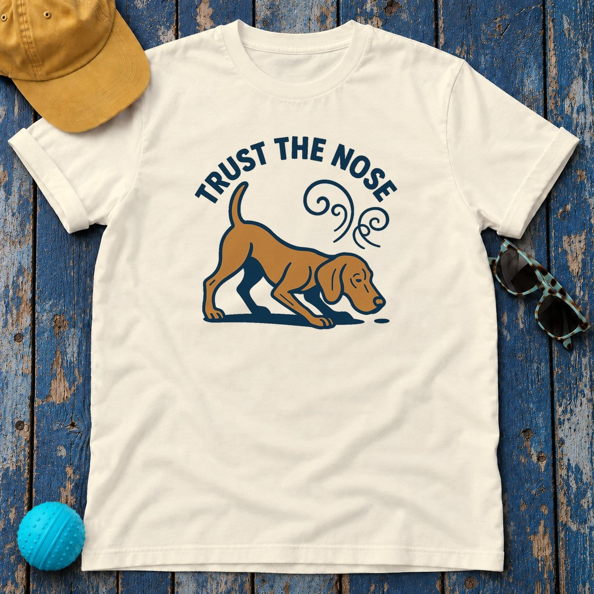 Trust The Nose Vizsla T-Shirt in Natural