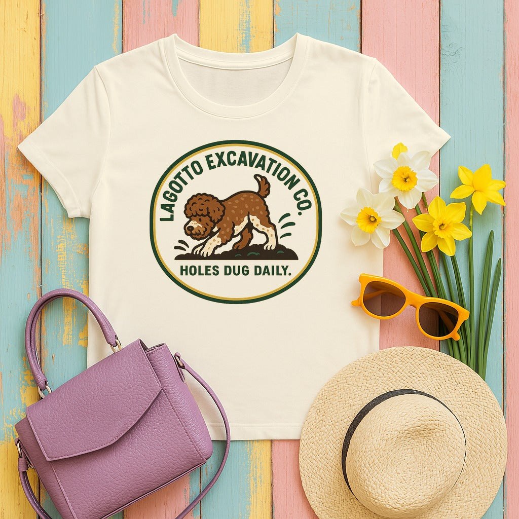 Lagotto Excavation Co. Tee in Natural