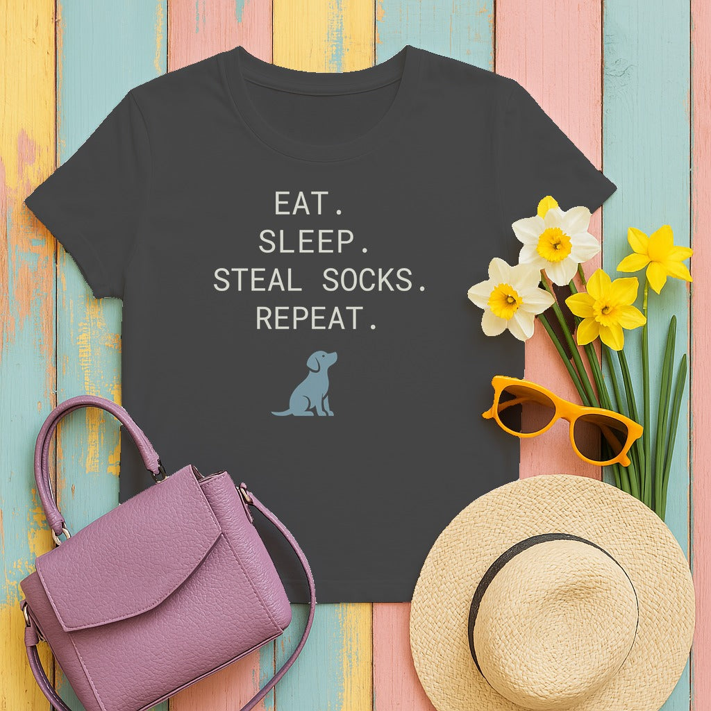 The Great Sock Heist Graphic T-Shirt in Dark Heather