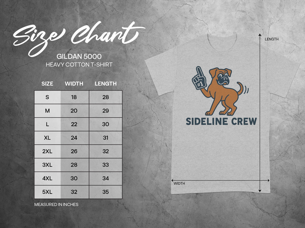 Sideline Crew Dog Graphic Heavy Cotton T-Shirt