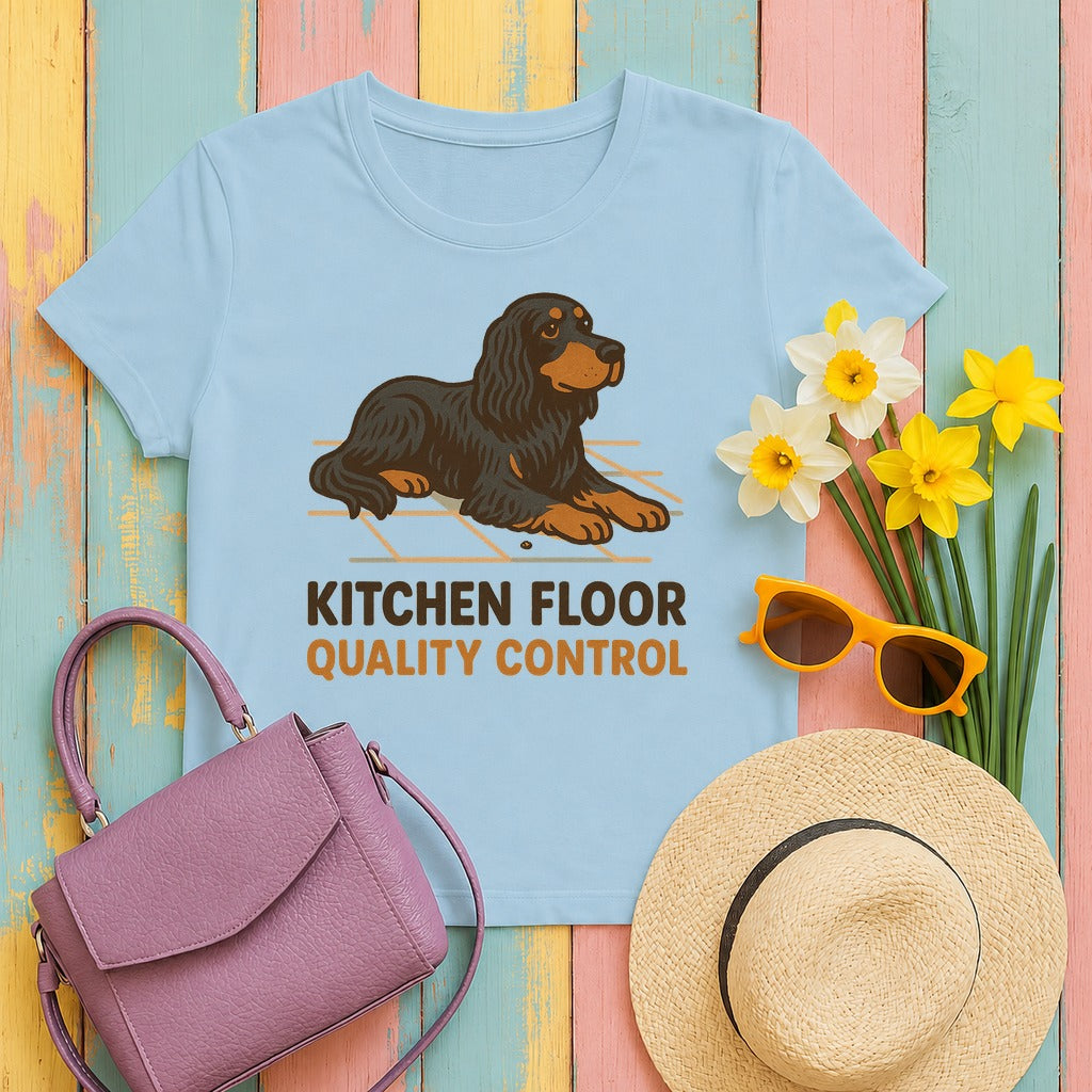 Gordon Kitchen Floor Quality Control Tee in Light Blue