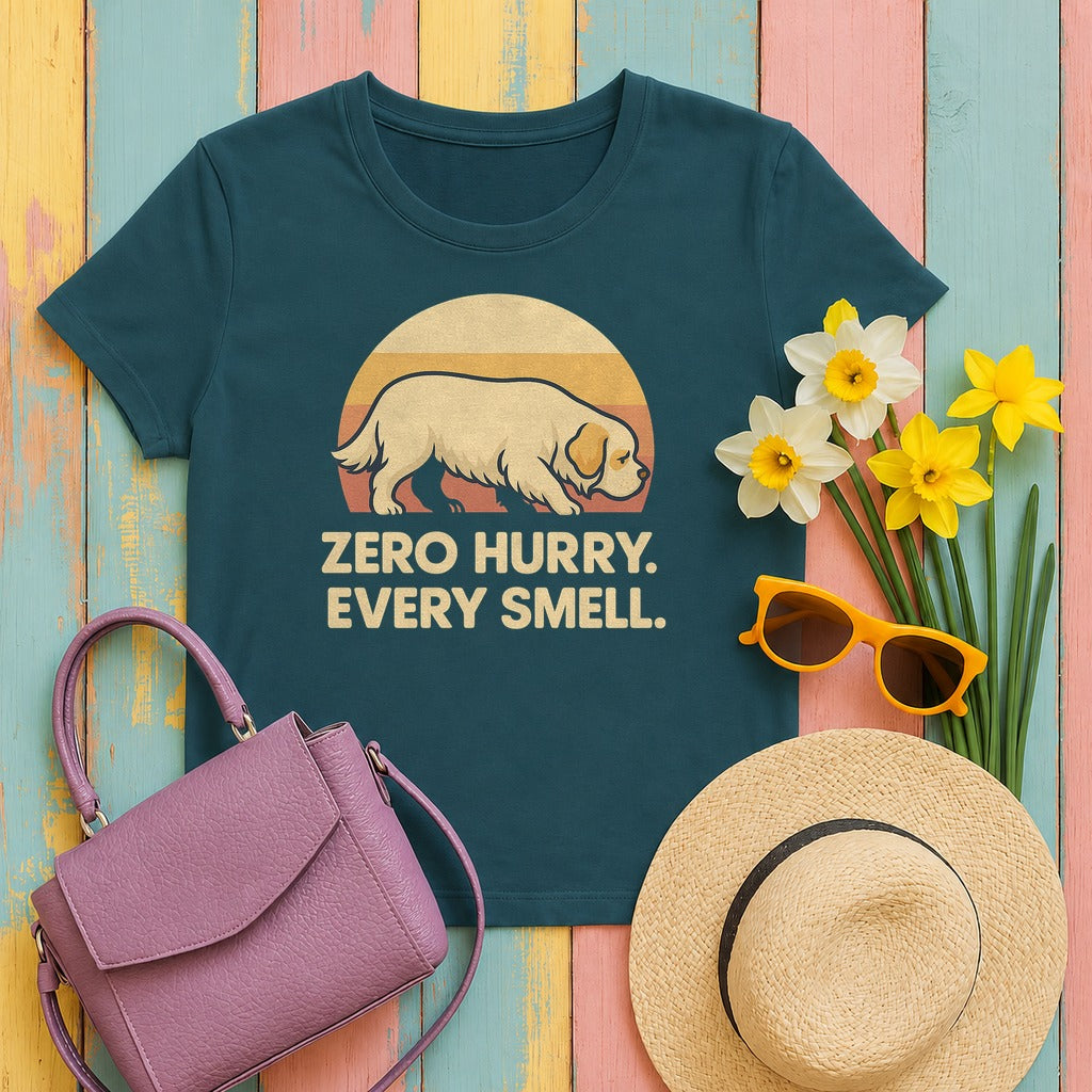 Clumber Zero Hurry Tee in Heather Deep Teal