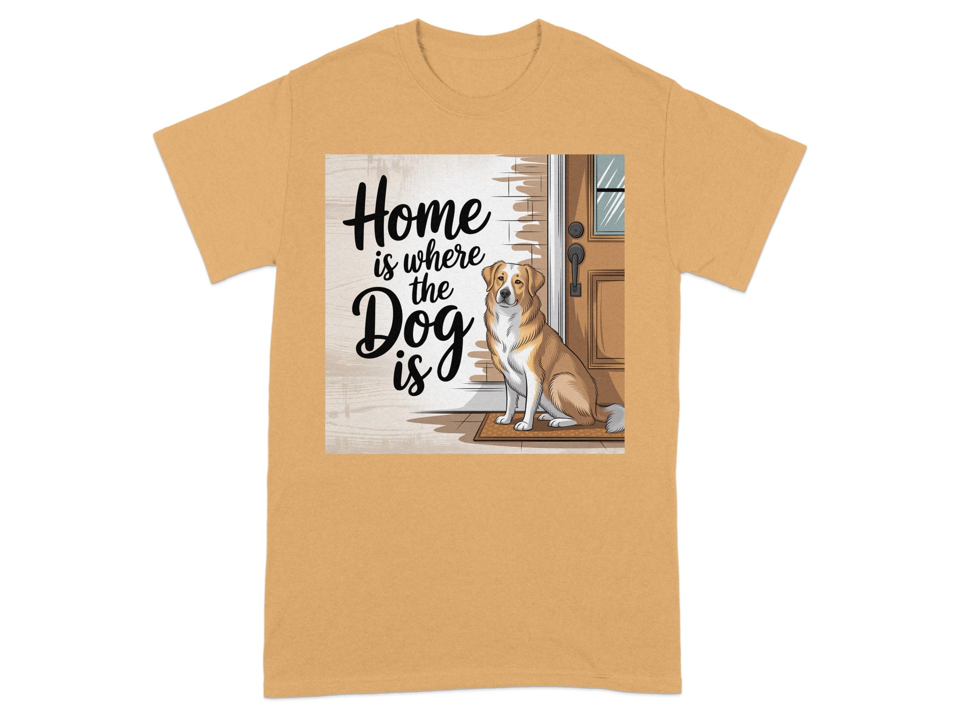 Home is where the dog is t-shirt product type