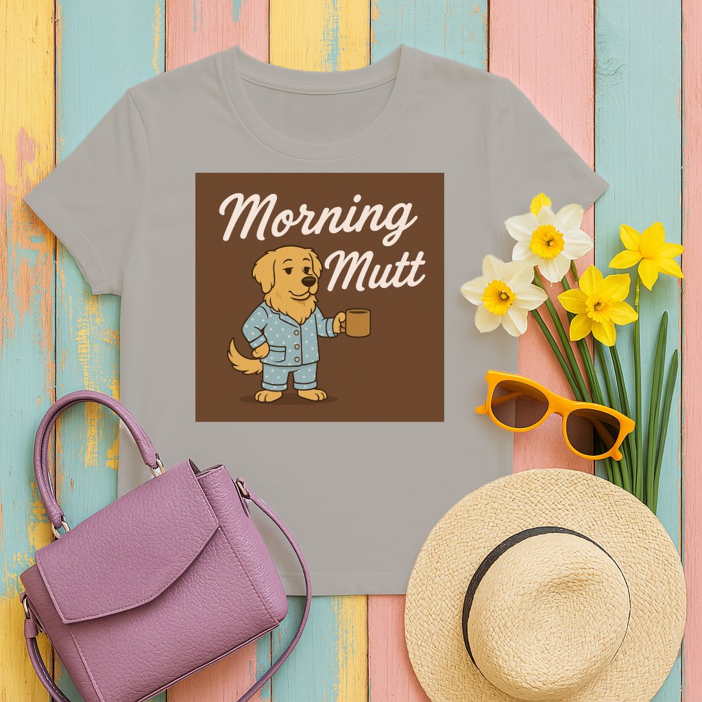 Morning Mutt Graphic T-Shirt Cute Dog Lover Product