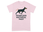 Fearless Faithful Fast Dog Graphic T-Shirt