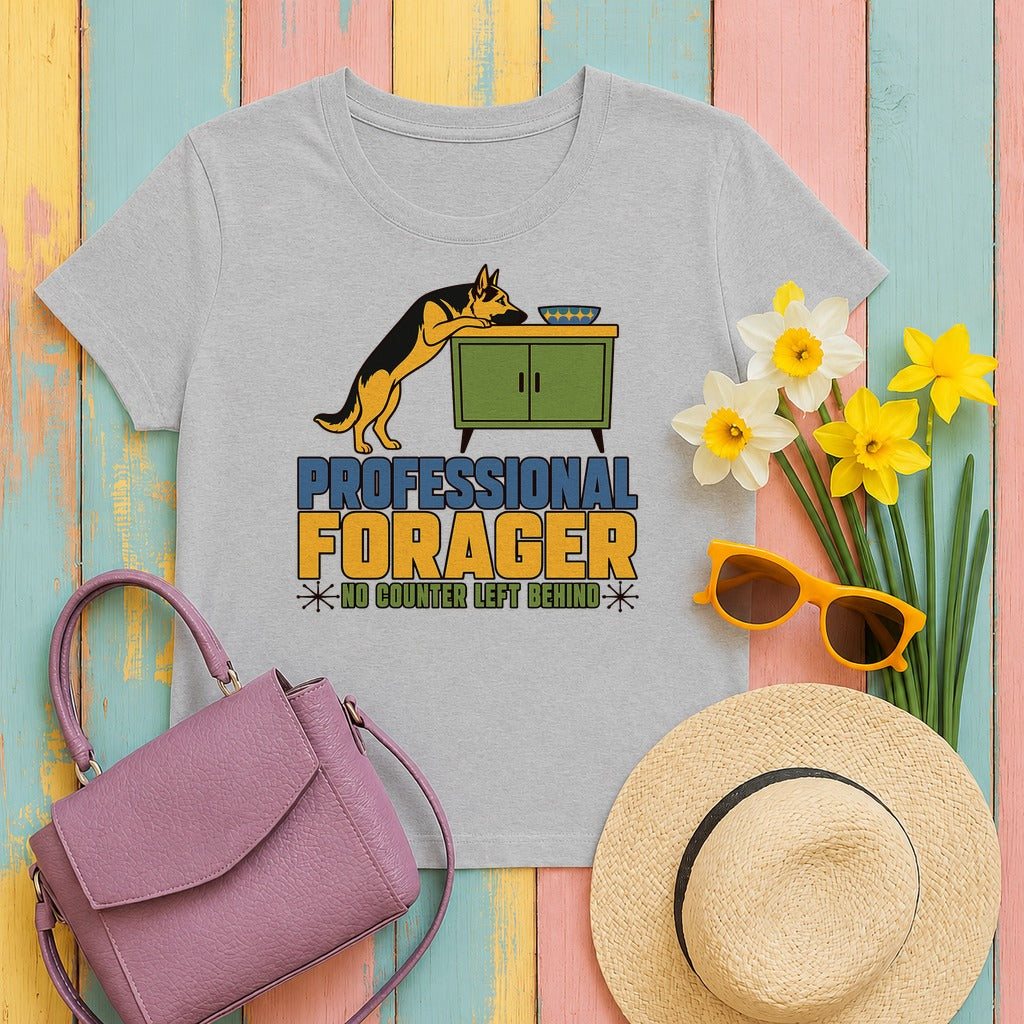Professional Forager German Shepherd T-Shirt in Sport Grey