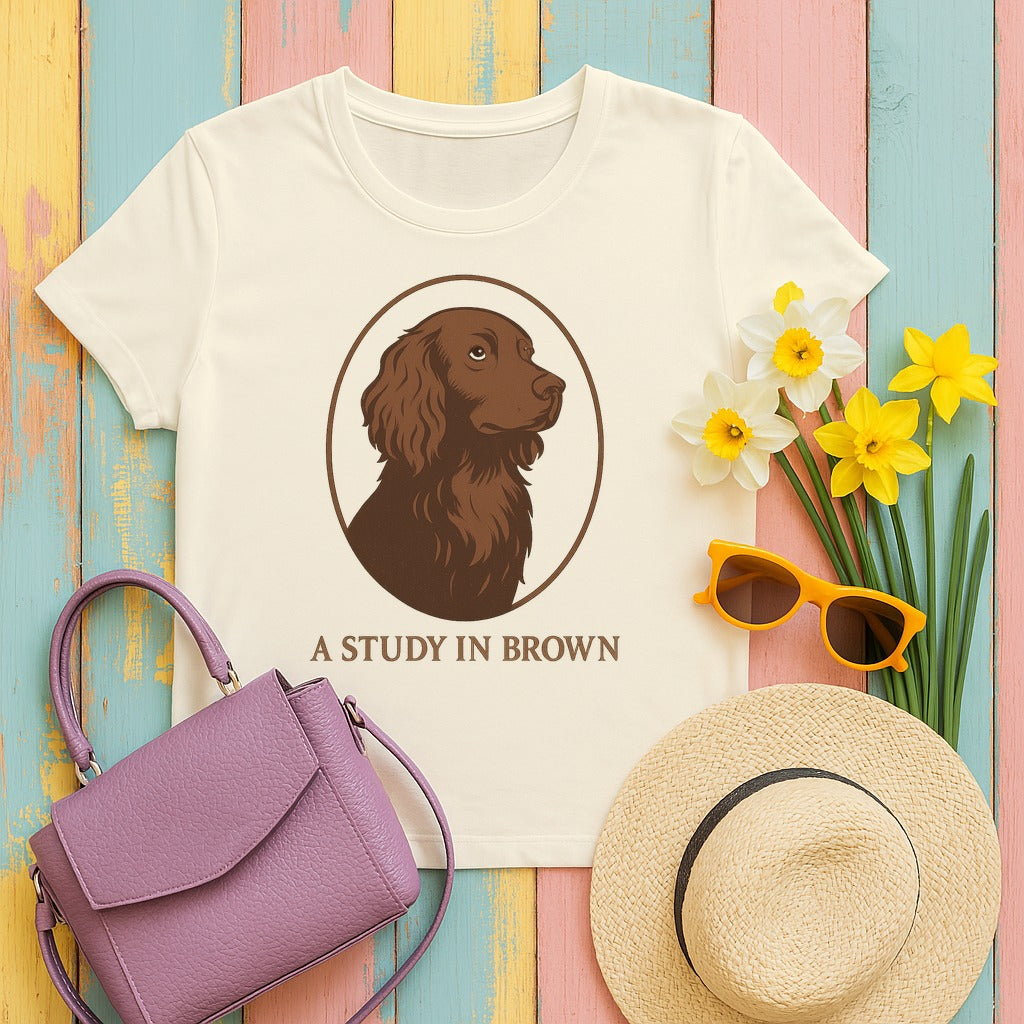 Boykin Spaniel A Study in Brown T-shirt in Natural