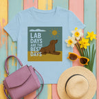 Lab Days Are The Best Days T-shirt in Light Blue