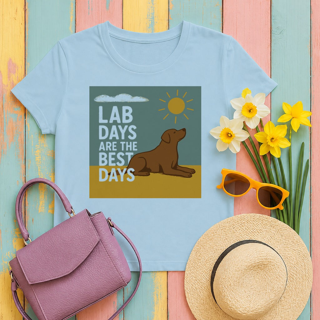 Lab Days Are The Best Days T-shirt in Light Blue