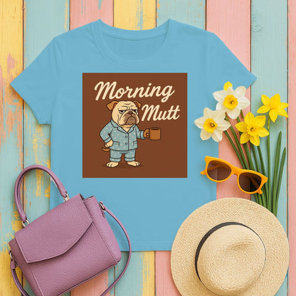 Morning Mutt Funny Bulldog Graphic T-Shirt product