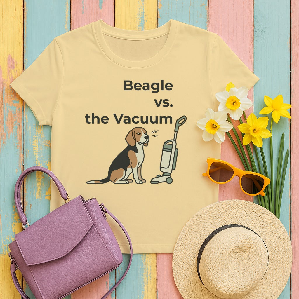 Beagle Vs. the Vacuum T-Shirt in Yellow Haze