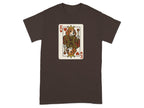King of Hearts Dog Playing Card Graphic T-Shirt
