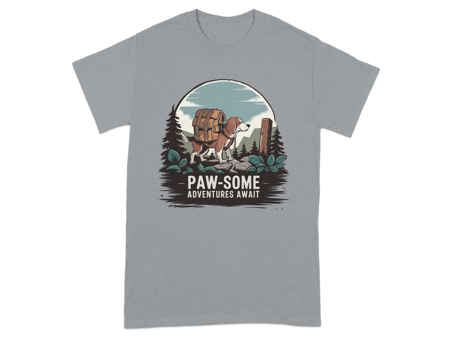 Paw-some Adventures Await Graphic T-shirt product type