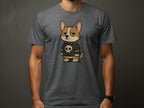 Grumpy Dog Wearing Skull Shirt Graphic Tee product