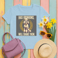 Elegant Opinions Poodle T-Shirt in Light Blue