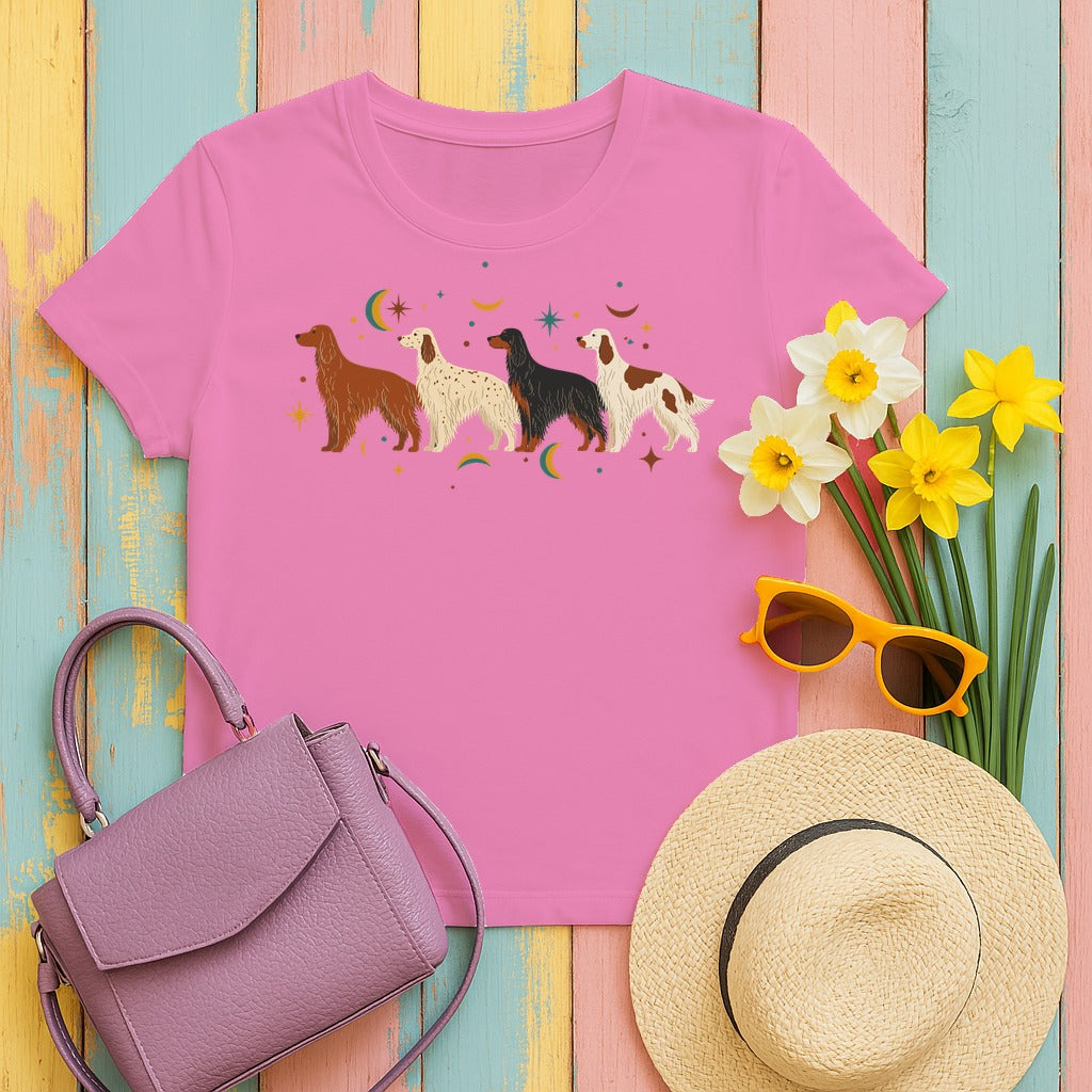 Celestial Setter Pack T-Shirt in Azalea