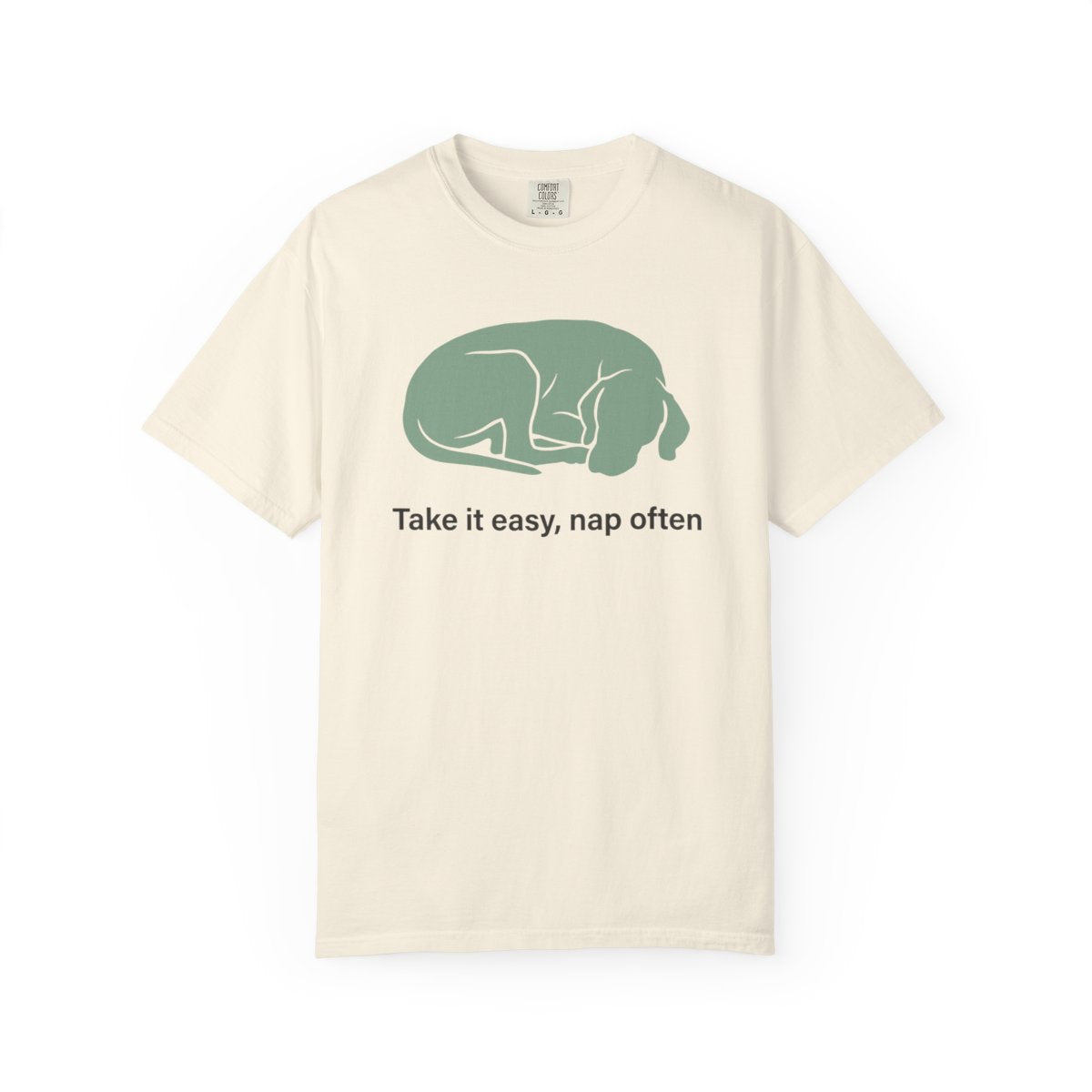 Take It Easy Nap Often Relaxed Dog Graphic T-Shirt