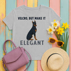 migbackfill velcro-but-elegant-doberman-t-shirt tee flat lay hero v8