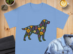 Floral Pattern Dog Design T-shirt product
