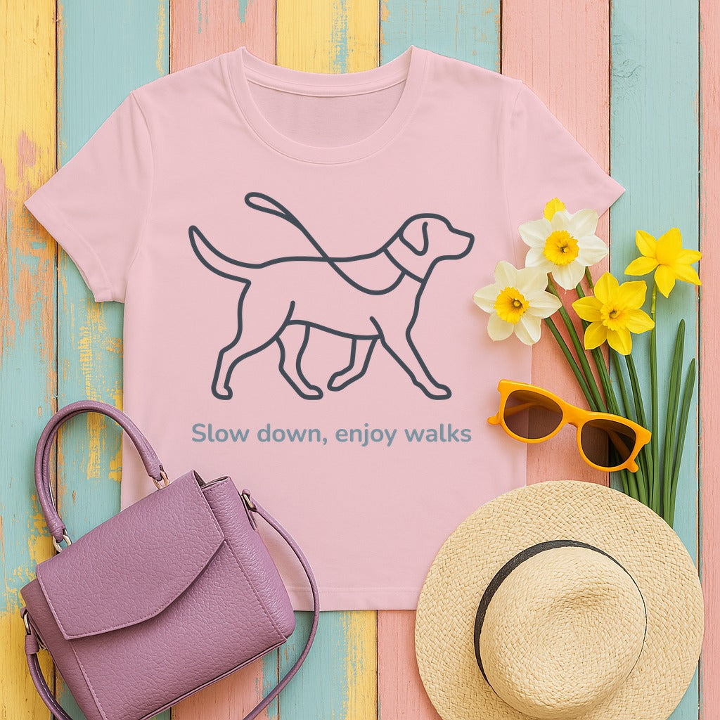 Enjoy Walks Lab T-Shirt in Blossom