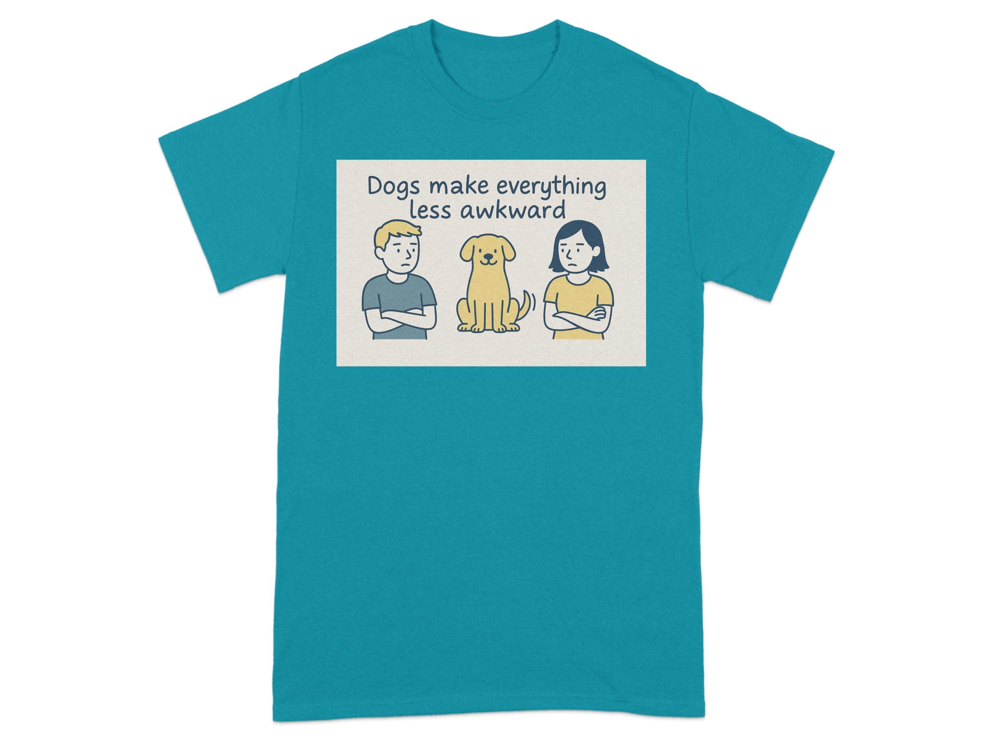 Dogs Make Everything Less Awkward T-shirt product