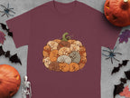 Cozy Pumpkin Dogs Graphic T-Shirt