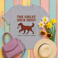 Irish Setter Great Sock Heist T-shirt in Athletic Heather