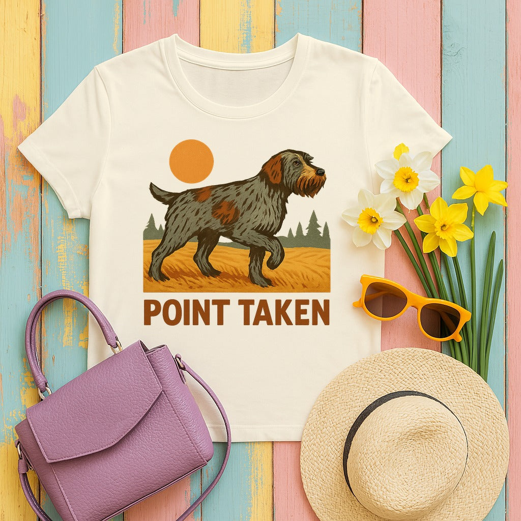 Wirehaired Pointing Griffon Point Taken T-shirt in Natural