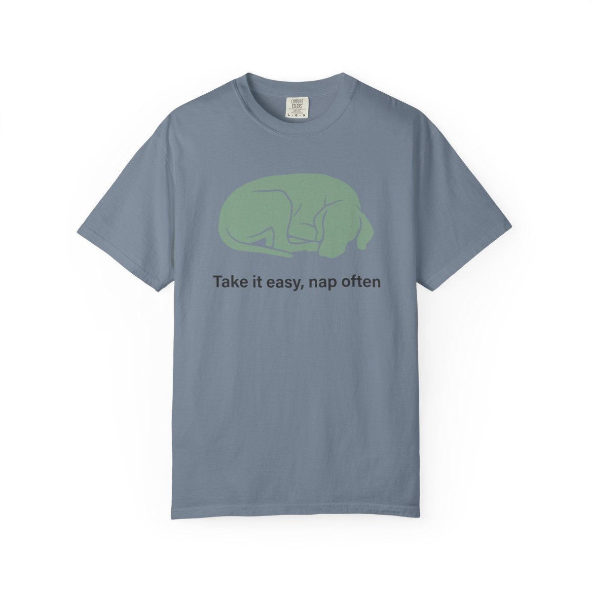 Take It Easy Nap Often Dog Graphic T-Shirt
