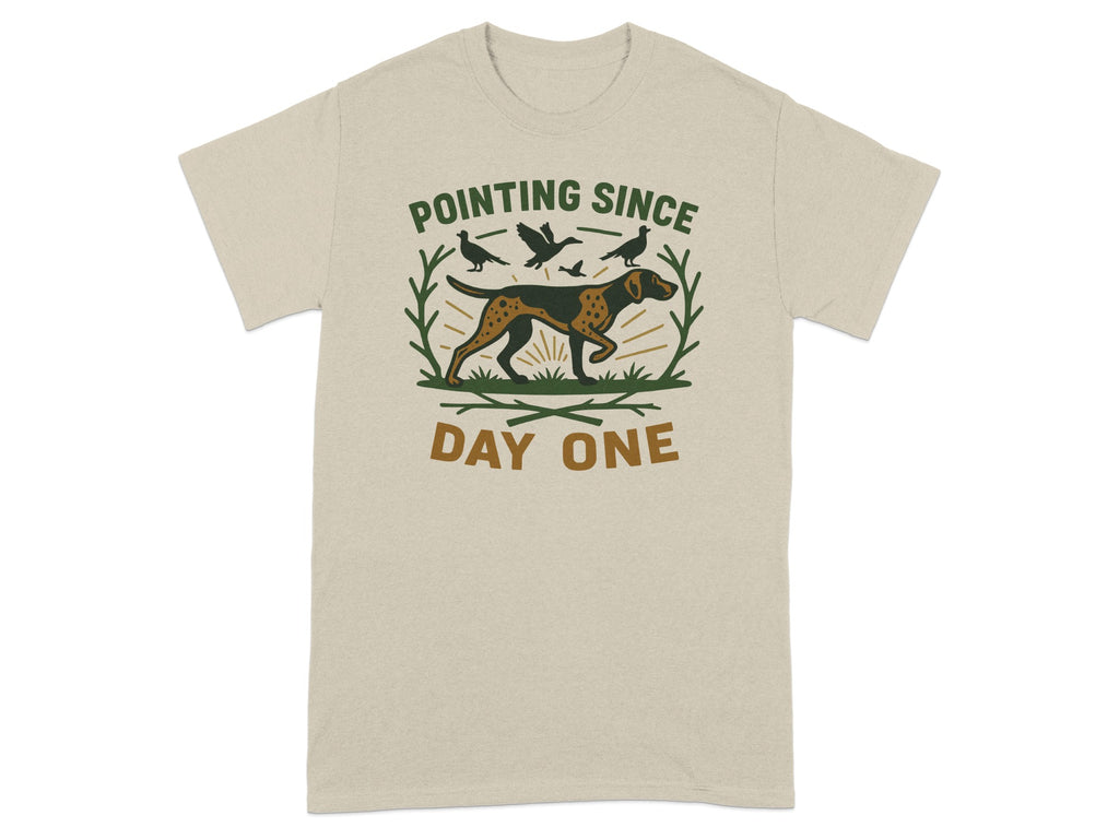 Pointing Since Day One Dog Hunting Shirt