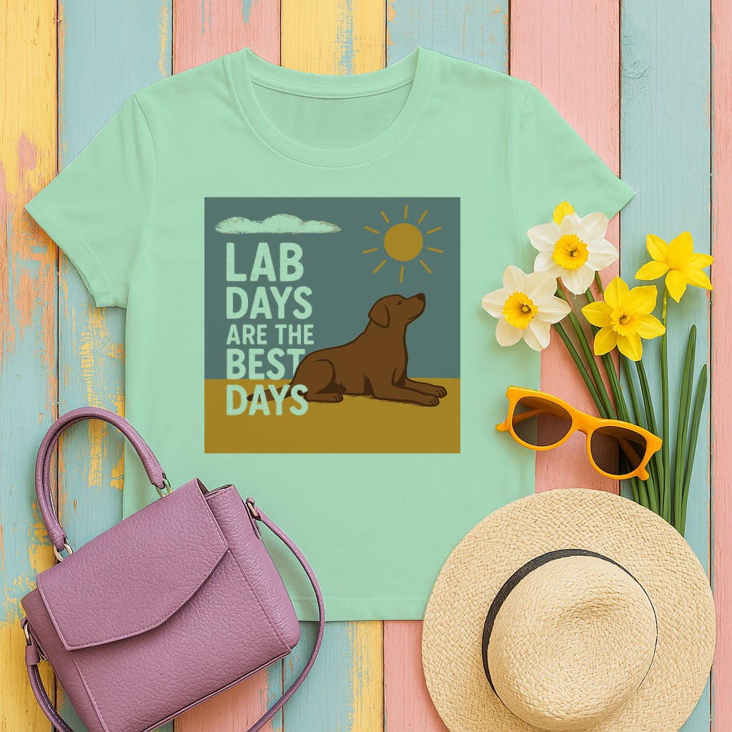 Lab Days Are The Best Days T-shirt in Mint Green