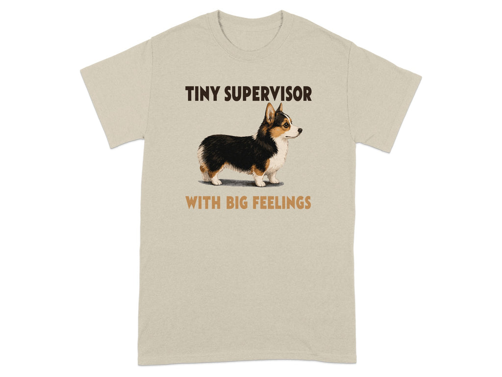 Tiny Supervisor Corgi T-Shirt