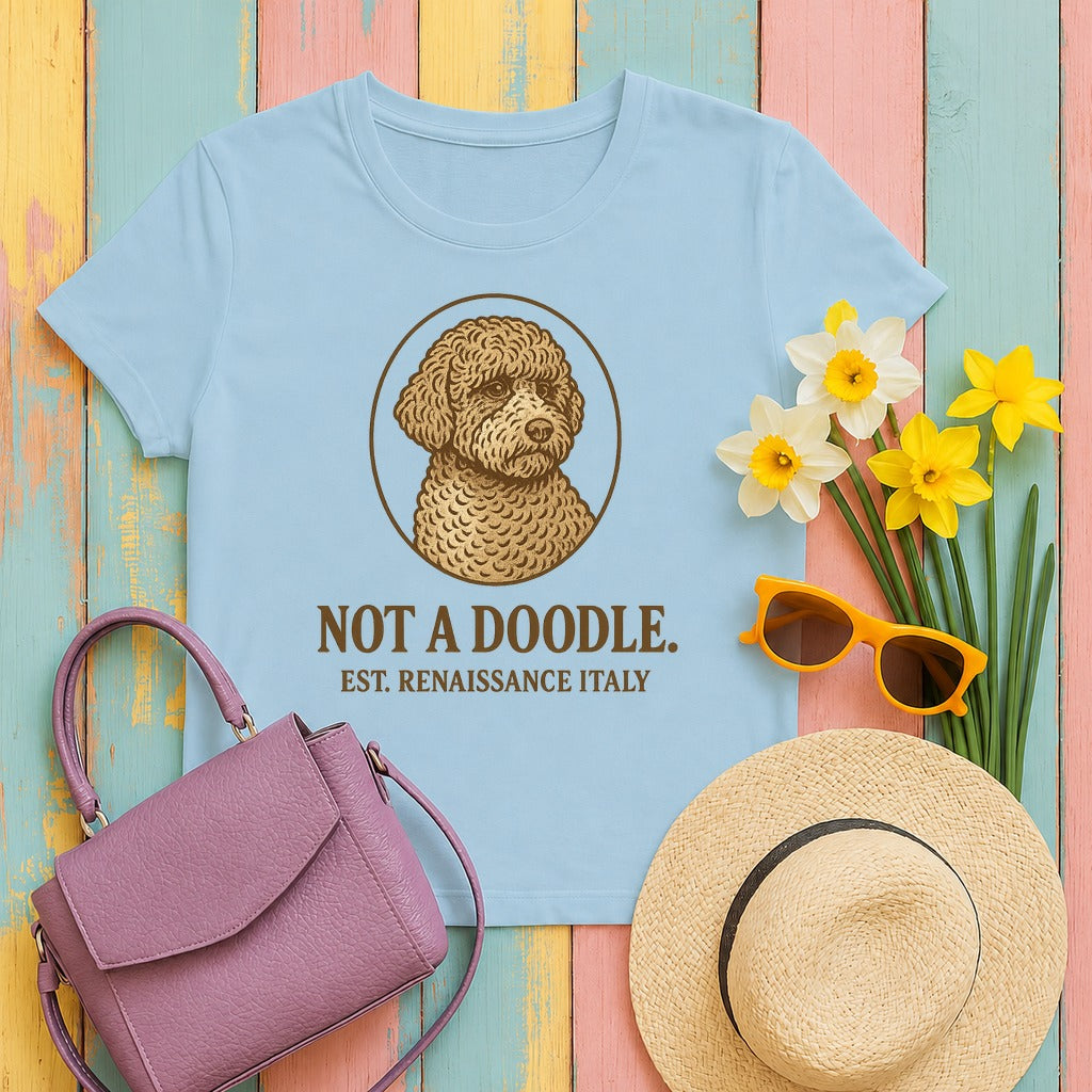 Lagotto Not a Doodle Tee in Light Blue