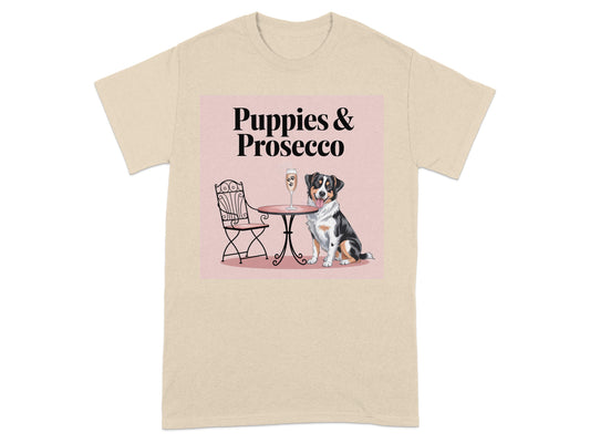 Puppies and Prosecco Graphic T-Shirt product