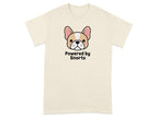 Powered By Snorts Cute Bulldog Graphic Shirt
