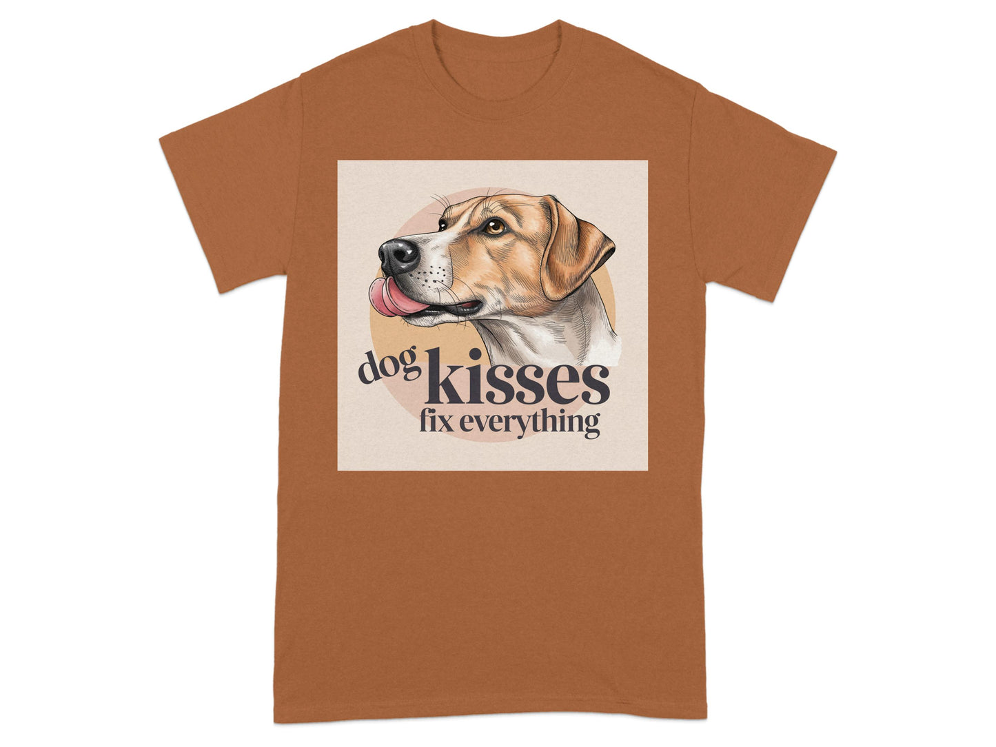Relatable Dog Kisses Fix Everything T-Shirt product