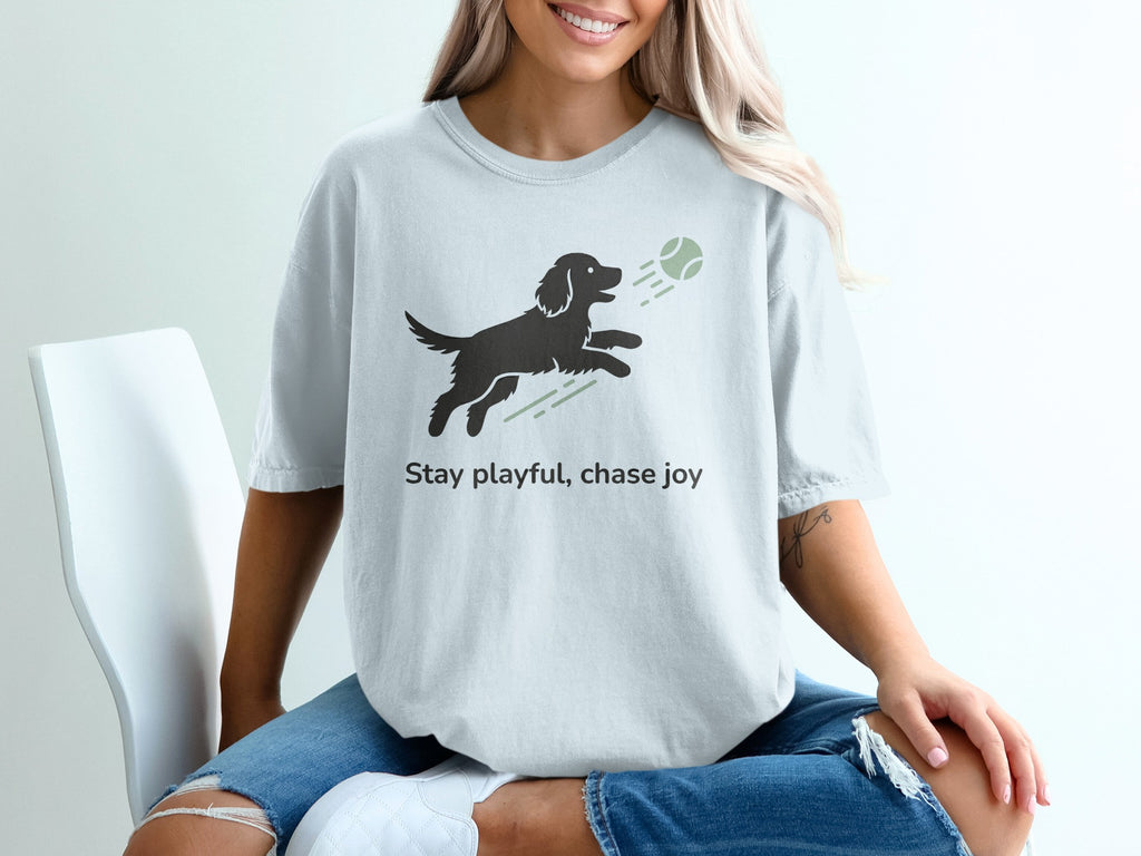 Stay Playful Chase Joy Dog with Tennis Ball Shirt