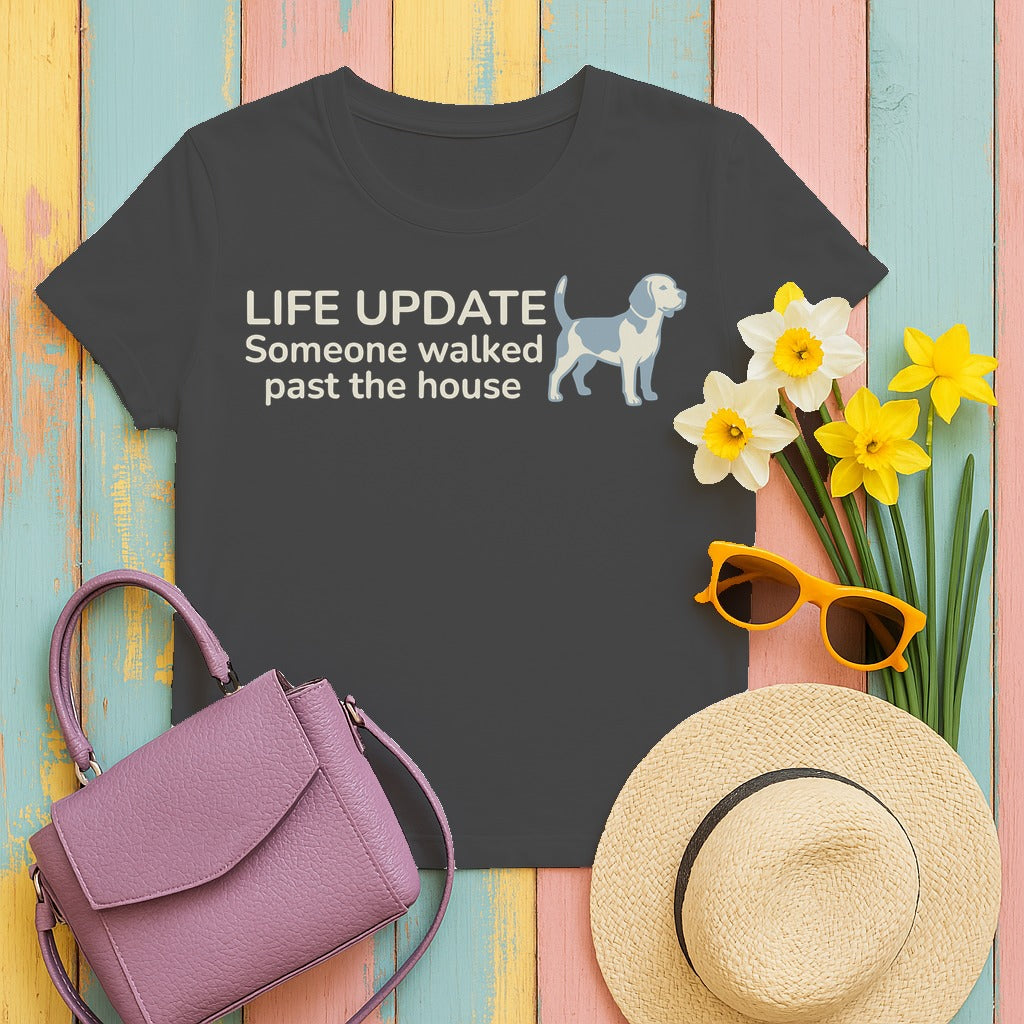 Beagle Life Update T-Shirt in Dark Heather