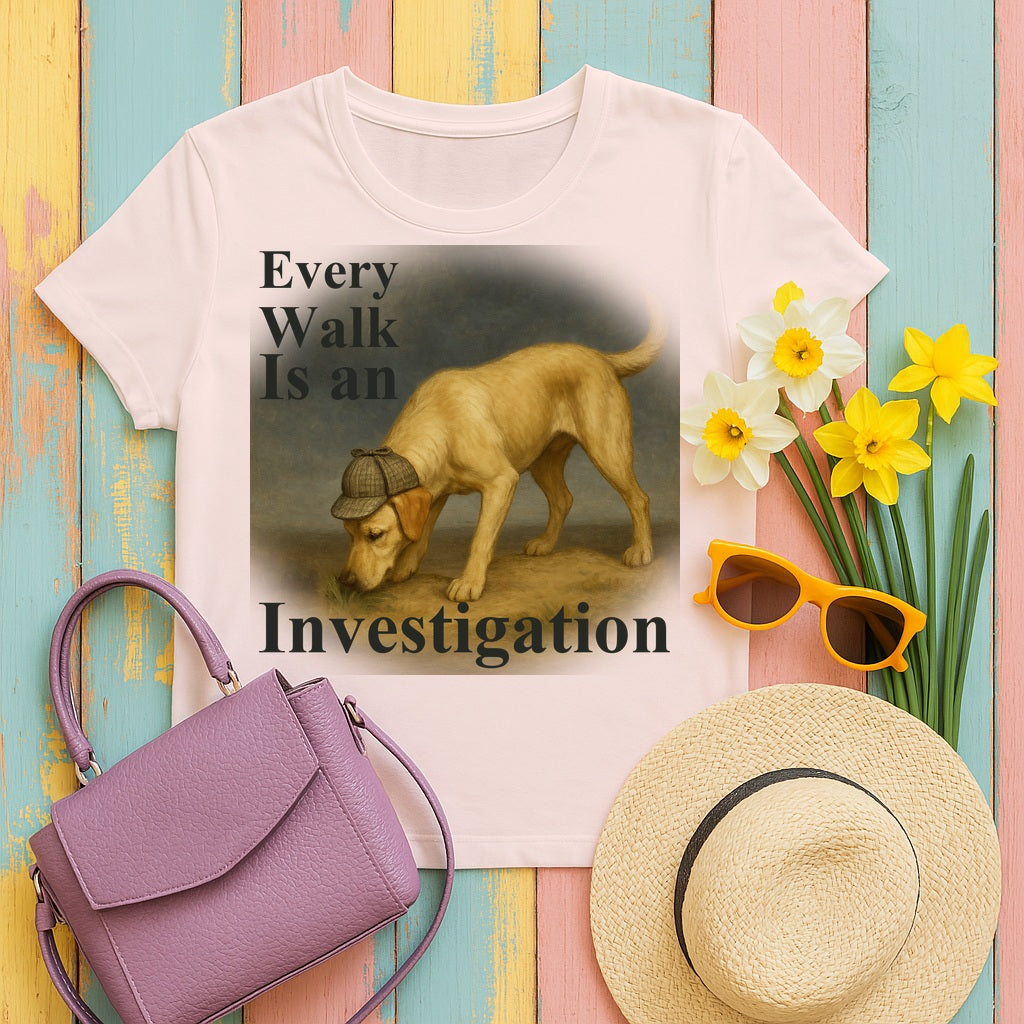 Labrador Retriever — Every Walk Lab t-shirt in Soft Pink
