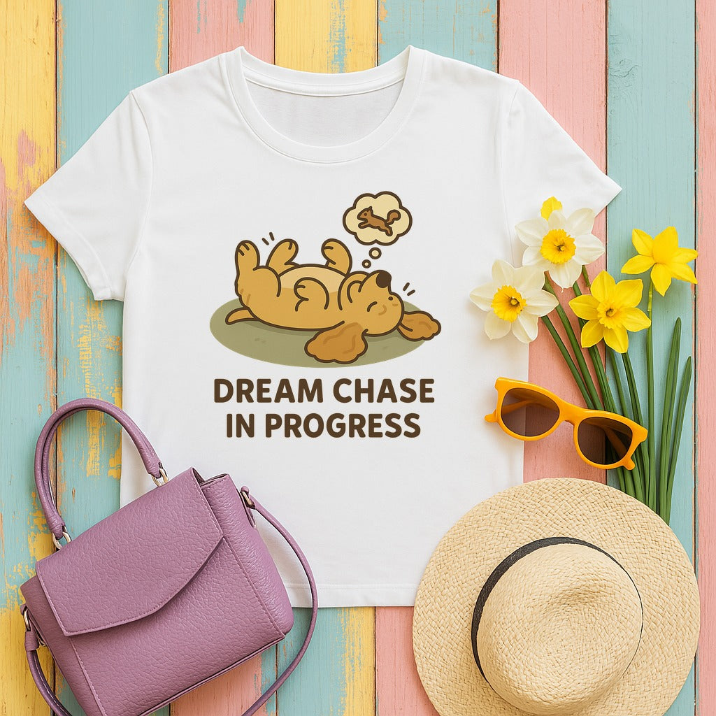 Cocker Dream Chase Tee in White