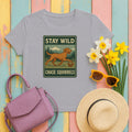 Wirehaired Vizsla Stay Wild Chase Squirrels Tee in Athletic Heather
