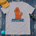 Puppy Clip Seven Years Running Poodle T-Shirt in Athletic Heather