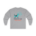 Powered By Scent & Bad Decisions Beagle Long Sleeve Tee in Sport Grey