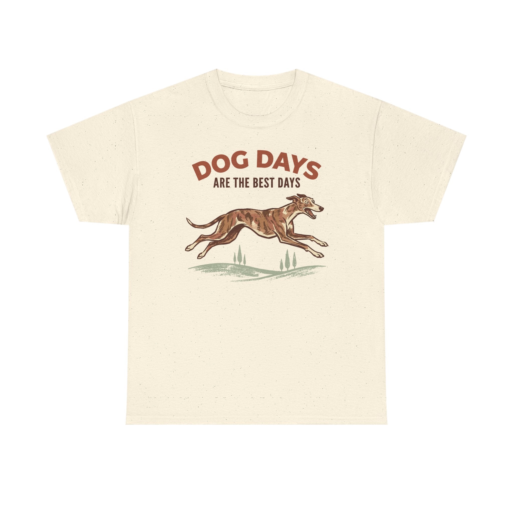 Whimsical Greyhound Dog Days T-Shirt